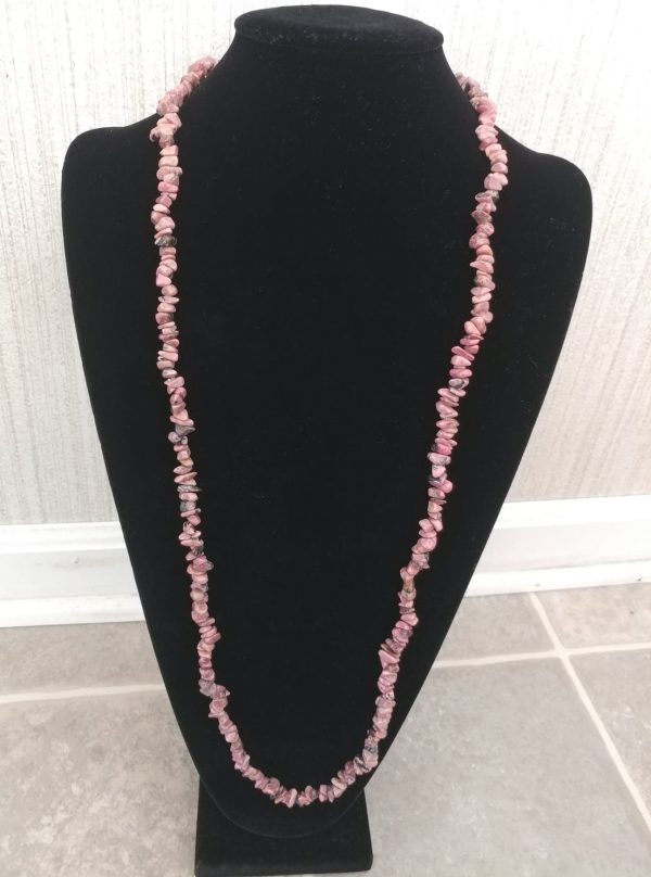 Rhodonite Chip Necklace - Image 2