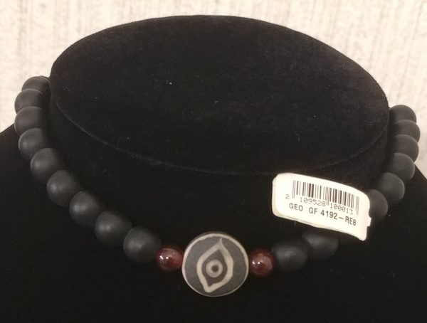 Adjustable Black Bead Bracelet #2