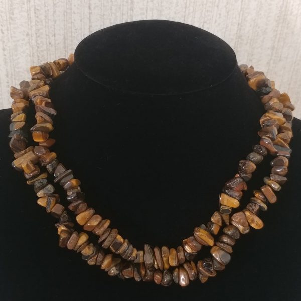 Tigers Eye Chip Necklace