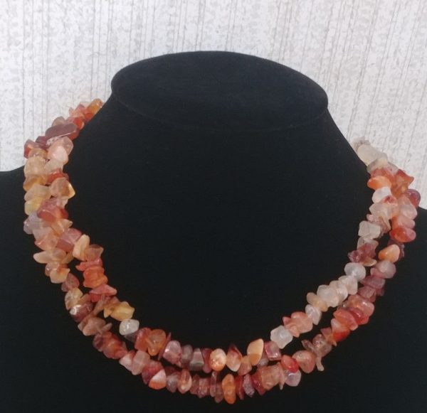 Carnelian Chip Necklace