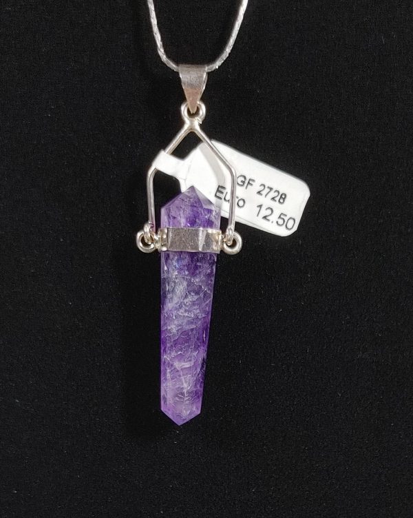 Amethyst Crystal Point Pendant #3 - Image 2