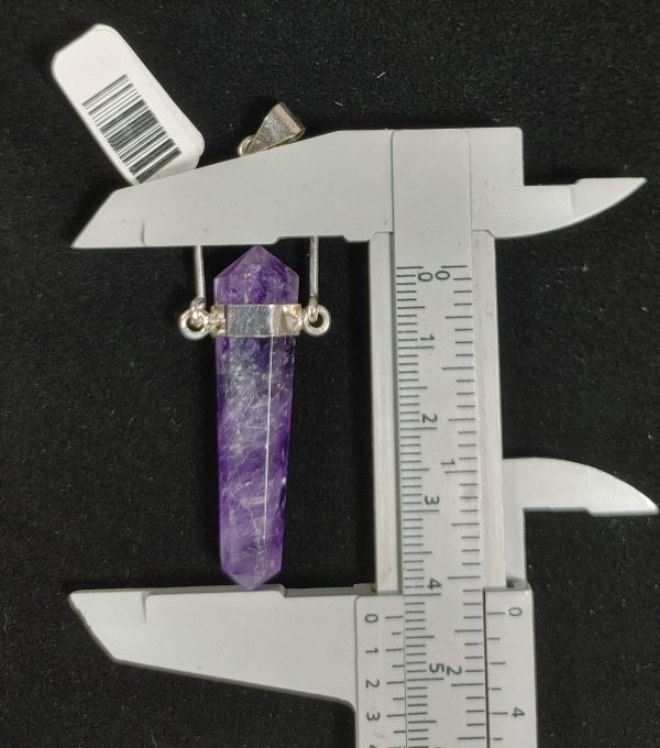 Amethyst Crystal Point Pendant #3 - Image 3