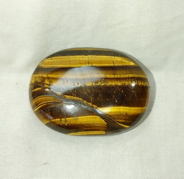 Tiger Eye Metaphysical Palm Stone #4