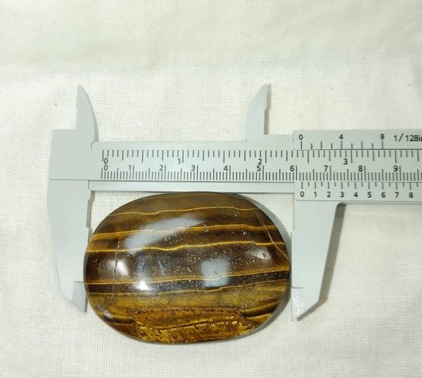 Tiger Eye Metaphysical Palm Stone #2 - Image 2