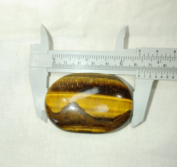 Tiger Eye Metaphysical Palm Stone #1 - Image 2