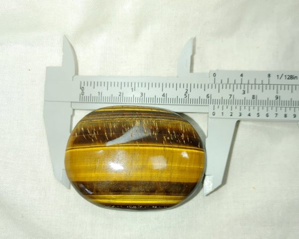 Tiger Eye Metaphysical Palm Stone #6 - Image 2