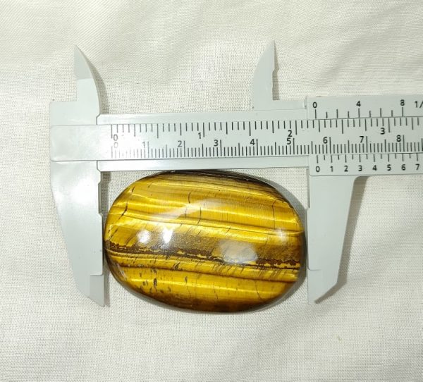 Tiger Eye Metaphysical Palm Stone #5 - Image 2