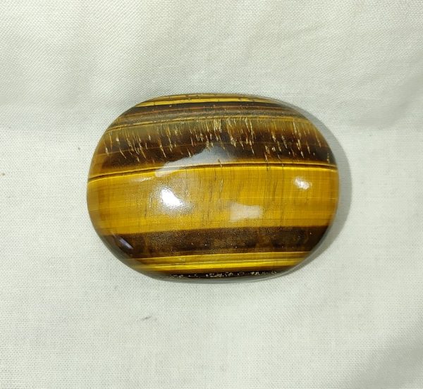 Tiger Eye Metaphysical Palm Stone #6