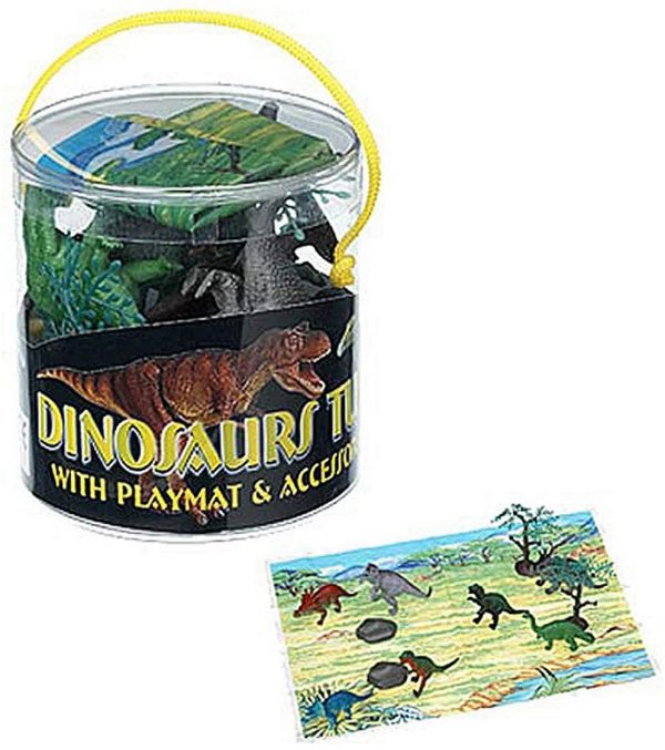 Dinosaur Tub With Playmat & Accessories