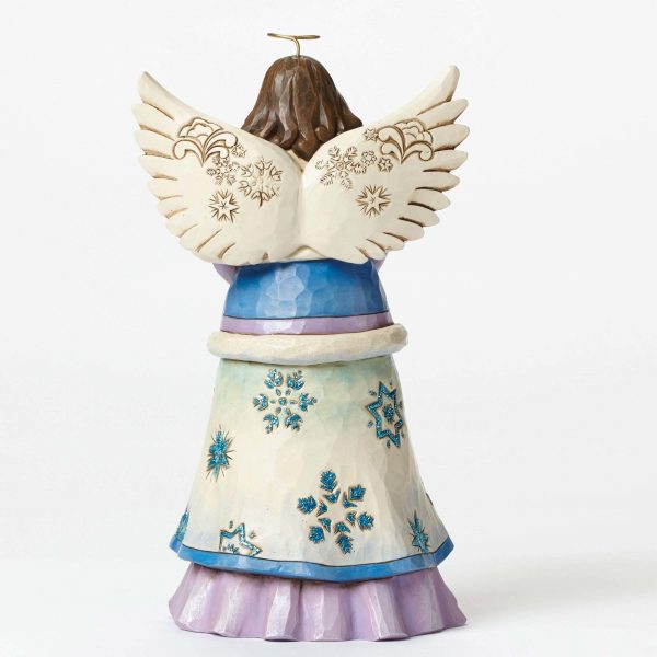 Angel Holding Snowflakes-2