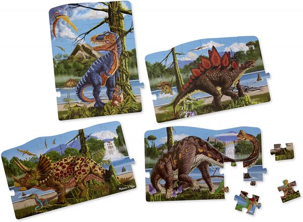 Dinosaur 4-in-1 Jumbo Linking Jigsaw Floor Puzzle-2 – 96 Pieces For Sale