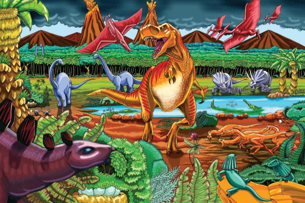 Dinosaur Volcano Floor Puzzle – 36 Pieces For Sale