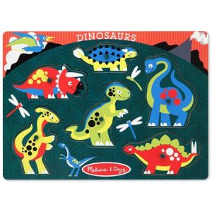 Dinosaurs Wooden Peg Puzzle – 6 Pieces For Sale