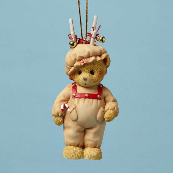 Cherished Teddies Bear Dressed as Reindeer Ornament Dated 2015