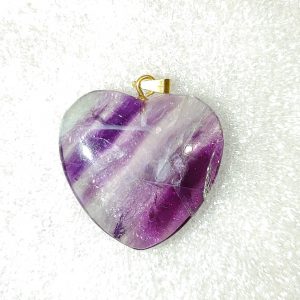 Genuine Fluorite Heart Pendant for Sale #1