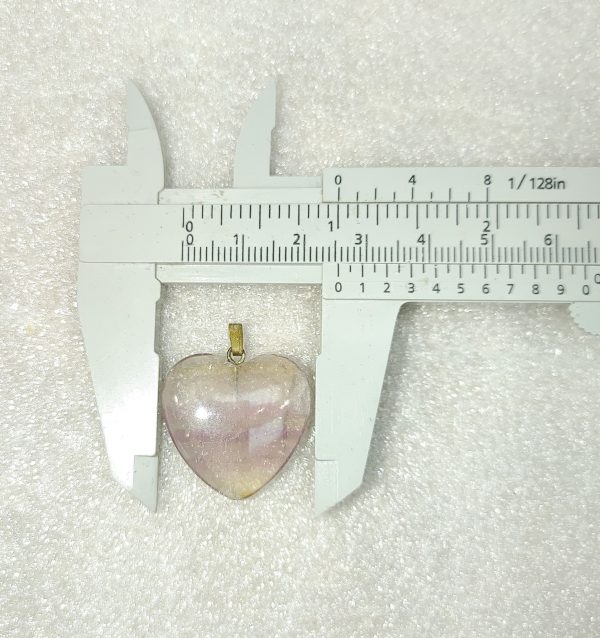 Genuine Fluorite Heart Pendant for Sale #10a