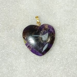 Genuine Fluorite Heart Pendant for Sale #4