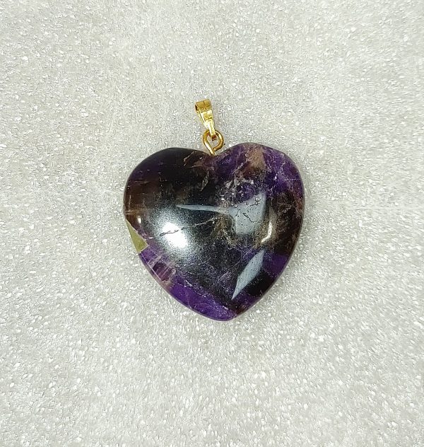 Genuine Fluorite Heart Pendant for Sale #4