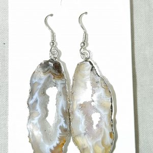 Geode Earrings #4 For Sale