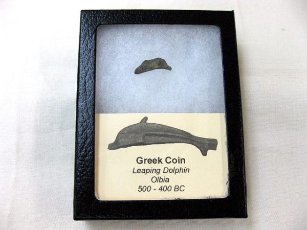 Genuine 500 – 400 BC in Age Ancient Greek Dolphin Coin From Olbia For Sale #12