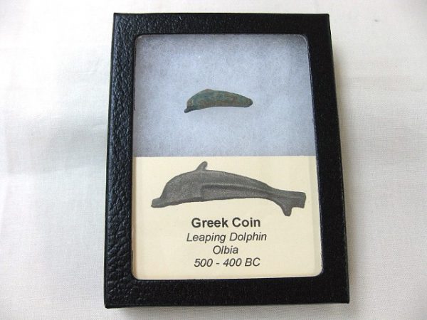 Genuine 500 – 400 BC in Age Ancient Greek Dolphin Coin From Olbia For Sale #14