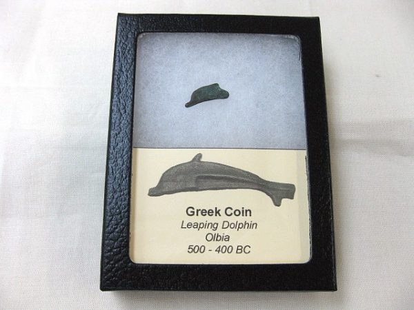 Genuine 500 – 400 BC in Age Ancient Greek Dolphin Coin From Olbia For Sale #20