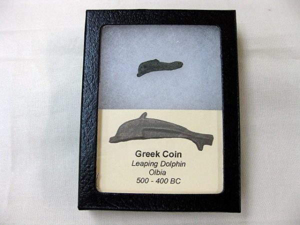 Genuine 500 – 400 BC in Age Ancient Greek Dolphin Coin From Olbia For Sale #6