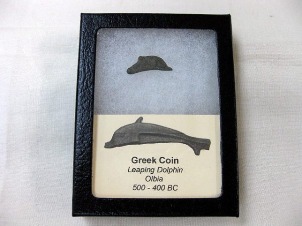 Genuine 500 – 400 BC in Age Ancient Greek Dolphin Coin From Olbia For Sale #9