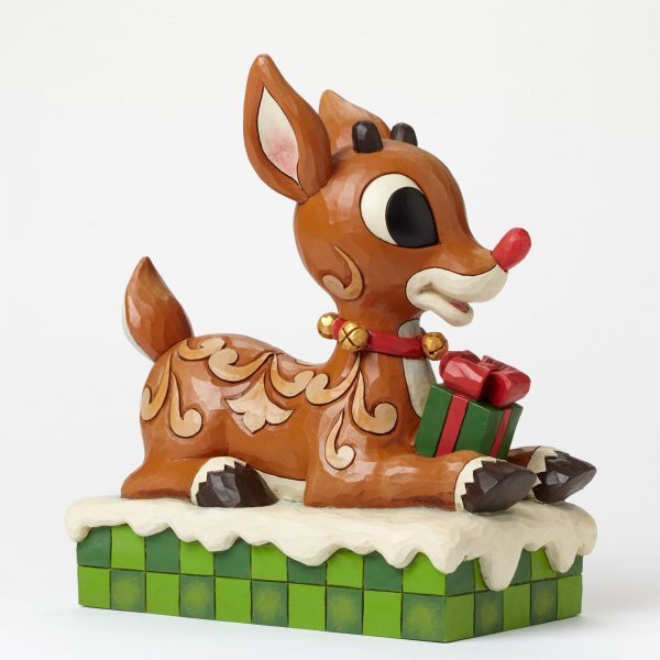 Large Rudolph with Lited Nose Collectible For Sale-2