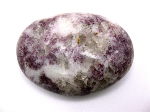 Genuine Lepidolite Metaphysical Mineral Palm Stone For Sale #11