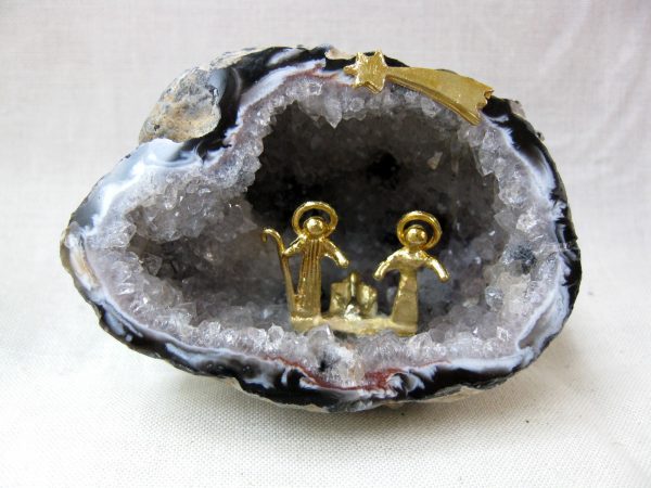 Genuine Medium Brazil Nativity Geode For Sale #5