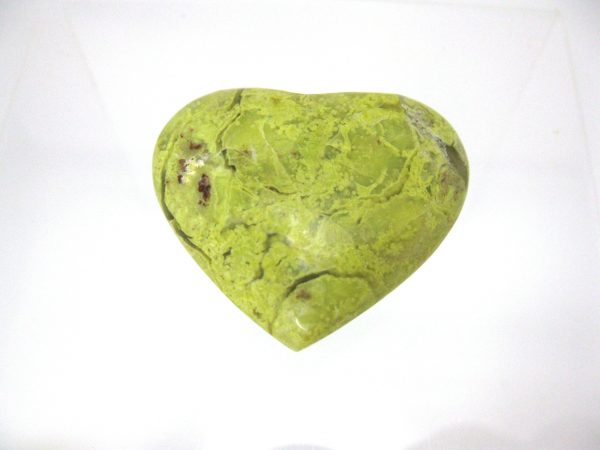 Genuine Green Opal Metaphysical Polished Mineral Heart from Madagascar for Sale. #10