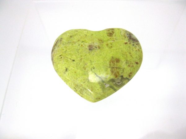 Genuine Green Opal Metaphysical Polished Mineral Heart from Madagascar for Sale. #11