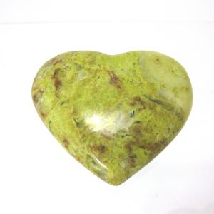 Genuine Green Opal Metaphysical Polished Mineral Heart from Madagascar for Sale. #2