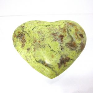 Genuine Green Opal Metaphysical Polished Mineral Heart from Madagascar for Sale. #3