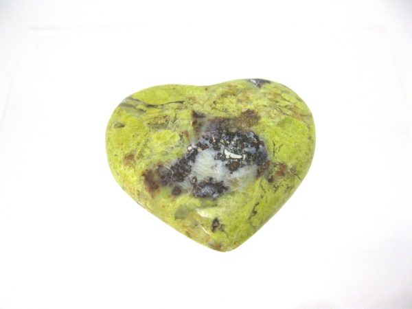 Genuine Green Opal Metaphysical Polished Mineral Heart from Madagascar for Sale. #6