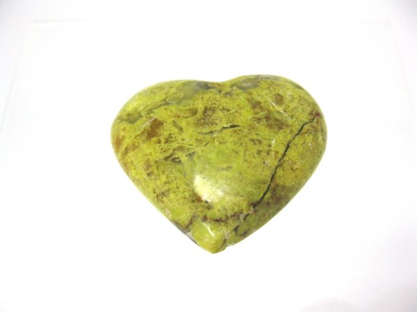 Genuine Green Opal Metaphysical Polished Mineral Heart from Madagascar for Sale. #8