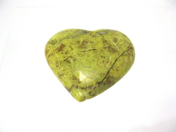 Genuine Green Opal Metaphysical Polished Mineral Heart from Madagascar for Sale. #8a