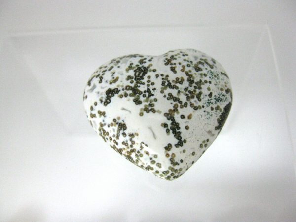 Genuine Ocean Jasper Metaphysical Polished Mineral Heart from Madagascar for Sale #12