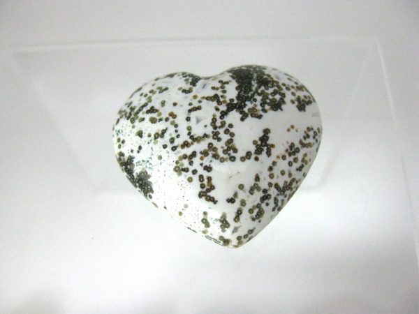 Genuine Ocean Jasper Metaphysical Polished Mineral Heart from Madagascar for Sale #12a