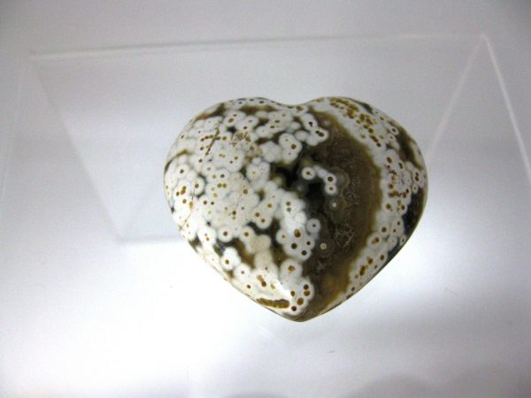 Genuine Ocean Jasper Metaphysical Polished Mineral Heart from Madagascar for Sale. #2