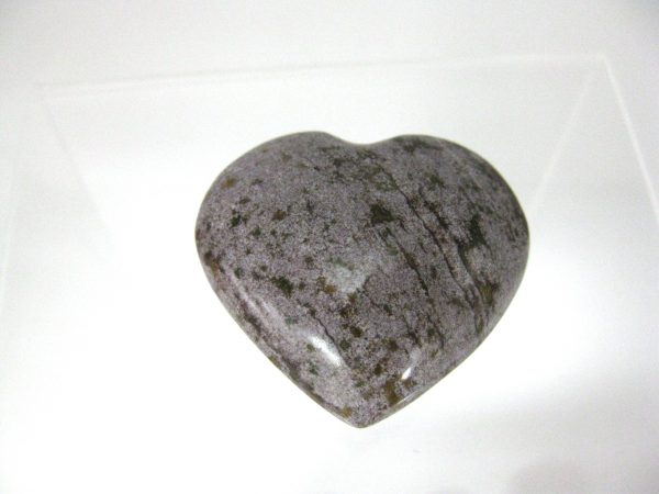 Genuine Ocean Jasper Metaphysical Polished Mineral Heart from Madagascar for Sale #3