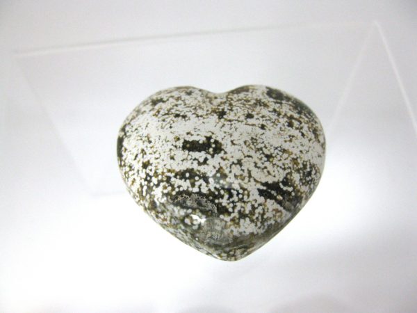 Genuine Ocean Jasper Metaphysical Polished Mineral Heart from Madagascar for Sale #4