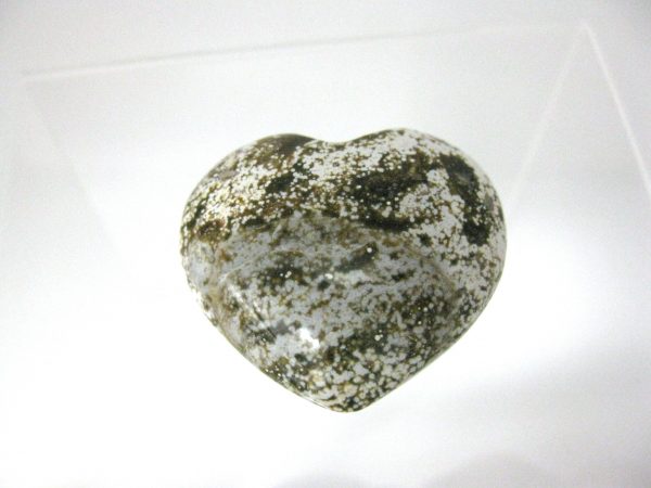 Genuine Ocean Jasper Metaphysical Polished Mineral Heart from Madagascar for Sale #4a