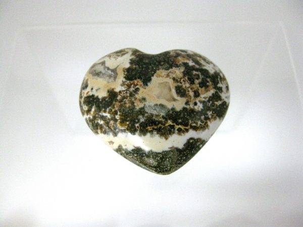 Genuine Ocean Jasper Metaphysical Polished Mineral Heart from Madagascar for Sale #6