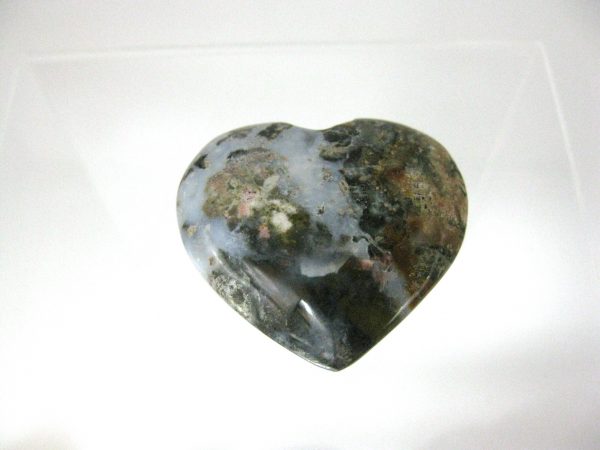 Genuine Ocean Jasper Metaphysical Polished Mineral Heart from Madagascar for Sale #7a