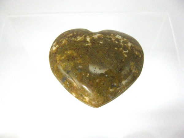 Genuine Ocean Jasper Metaphysical Polished Mineral Heart from Madagascar for Sale #8