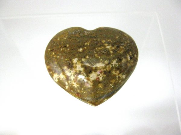 Genuine Ocean Jasper Metaphysical Polished Mineral Heart from Madagascar for Sale #8a