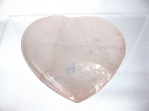 Genuine Rose Quartz Metaphysical Mineral Heart For Sale #1a