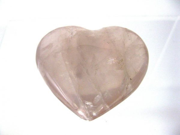 Genuine Rose Quartz Metaphysical Mineral Heart For Sale #2